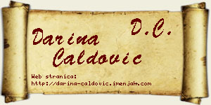Darina Ćaldović vizit kartica